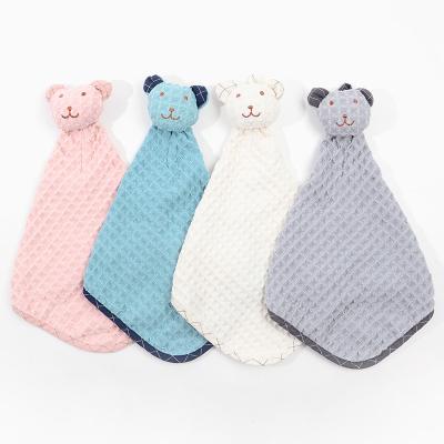 China Small Hand Towels Wholesale Hypoallergenic Quick Dry Safe For Cartoon Bear Kitchen Kids for sale