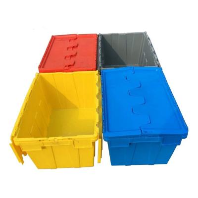 China Food Grade Solid Carry Box Packaging Storage Vented Meat Loaf Crate Container Box With Lid Orchard Security Crate for sale