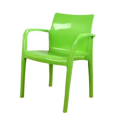 China Cheap Stackable Plastic Colorful Garden Chair Party Chair With Armrest And Backrest for sale