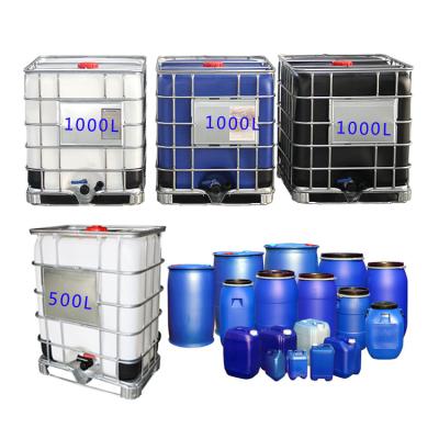 China Construction material stores plastic stackable mobile eco 1000L best transparent oil storagetransport tank white for sale