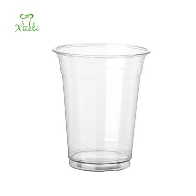 China Quality Products OEM Plastic Material Single Wall Disposable Lid For Coffee Cup In Stock Disposable Clear Pet Plastic Bubble Tea Cup Lids for sale