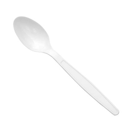 China 100% Compostable Disposable Disposable Cutlery Flatware White Heavyweight Spoon Container 200 PLA ​​Plastic Support Plus Month for sale