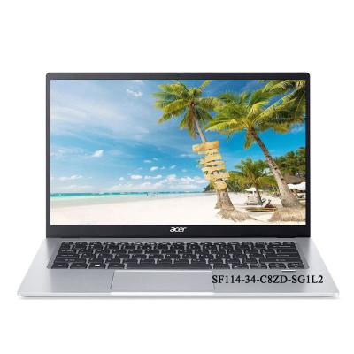 China Fast Fingerprint Recognition Acer Business Notebook 14 Inch FHD IPS Intel 4 Core Celeron N5100 8GB RAM 256GB SSD Fingerprint Window 10 Laptop Student Student for sale