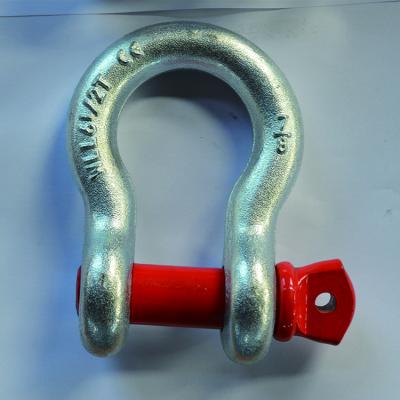 China US Type 1 Inch Shackle 8.5 T Working Load 6 Times Break Force / Year Shaft 3000 Ton for sale