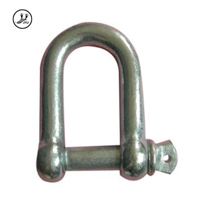 China Carbon Steel Shackle Factory Electro Galvanized European D Type Shackle for sale