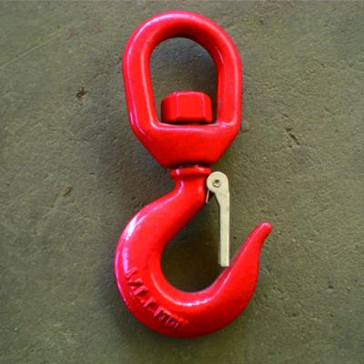 China High Quality Heavy Industry Style Euro 5 Ton Eye Swivel Lifting Self Locking Hook for sale