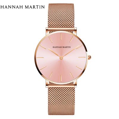 China High Quality Non-Specific HANNAH MARTIN Custom Design Your Own Face Logo Custom 36 Mm Watch Manufacturer For Women for sale