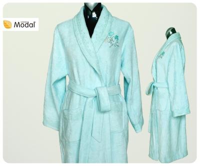 China Long Sleeve Modal Fiber Bathrobe for sale