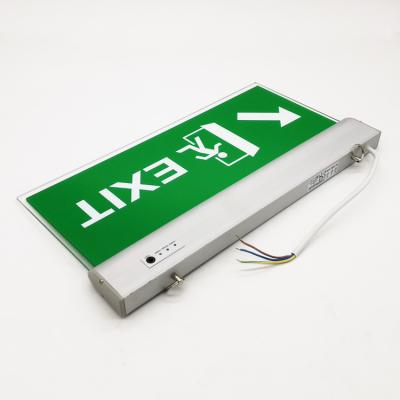 China Aluminum Industrial Indoor Hotel Factory Price Exit Sign Light for sale