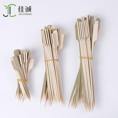 China Heat resistance selection environment-friendly pure natural barbecue stick bamboo skewer for sale