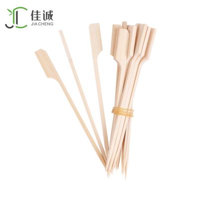 China Hot Sale Custom Heat Resistance Disposable Bamboo Logo BBQ Teppo Skewer for sale