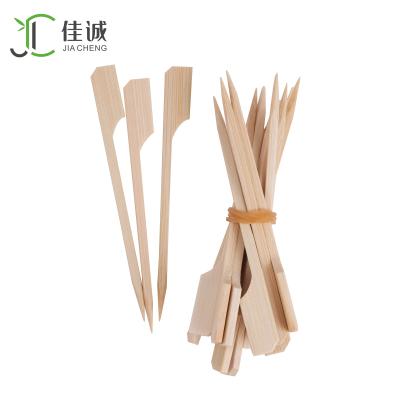 China Wholesale Teppo Short Special Shape Heat Resistance BBQ Skewer Bamboo Stick for sale