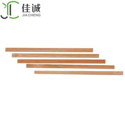 China Sustainable Disposable Logo Print Coffee Stirrer Bamboo Stick With Smooth Surface for sale