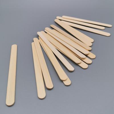 China Sustainable Wholesale Length 10cm Bamboo Popsicle Ice Cream Stick Biodegradable for sale