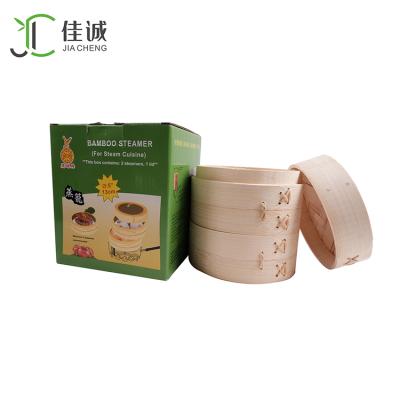 China Eco-frlendly Food Tray Bamboo Steamer Set For Sustainable Sale for sale