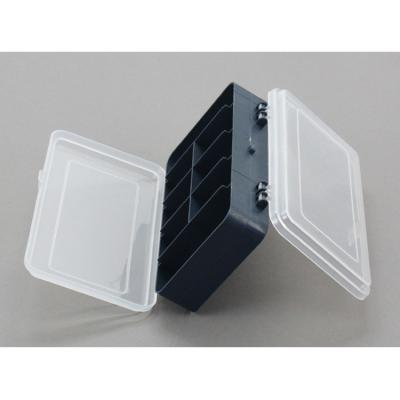 China Sustainable plastic transparent storage box with adjustable dividers for sale