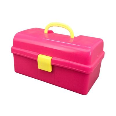 China Universal Plastic First Aid Box Medicine Box Family Organizer Art Storage Box Sewing Supplies Tool Craft Three-Layer Tool Pack for sale