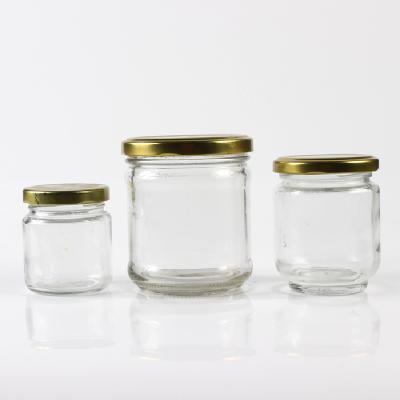 China The Other 100ML 150ML 240ML 350ML 500ML 770ML Honey Jam Round Glass Bottle with Tin Lid for sale