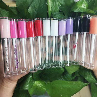 China Empty pourpres white tubes made on cosmetic cosmetics of lip lip lip lipstick lipsticks lips from the upper round lip lips with magic baguettes brush brush for sale