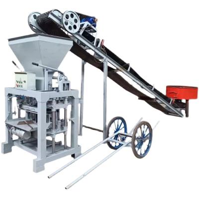 China Make Kx4-40 Animal Feed Semi-automatic Hollow Brick Machine Small Cement Brick Machine Non-burning Concrete Block Forming Machine Baking Free Bri for sale