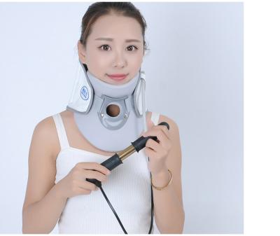 China Comfortable Breathable Adjustable Rising Neck Brace Cervical Collar with Chin Support for Correct Relief Stiff Cervical Collar Neck Support for sale