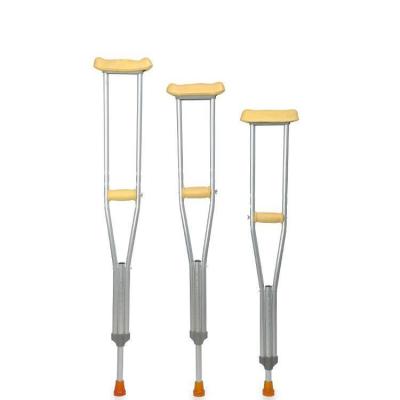 China Aluminum Alloy Factory Custom Medical Adjustable Folding Axillary Crutches For Postoperative Rehabilitation for sale