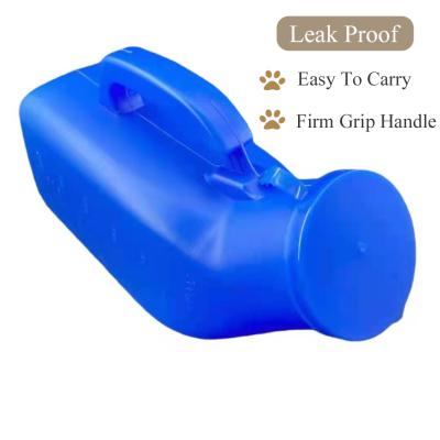 China Outdoor Urinal 1000ml Urination Sensor Urinal Male Portable Male Potty Bed Plastic Urinals Bottle For Men for sale