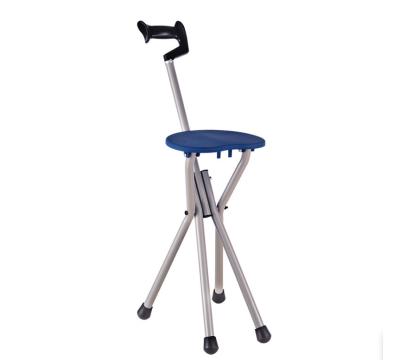 China (Size) Adjustable Foldable Portable Elderly Walking Stick Handles With Seat Chair Cane Sword for sale