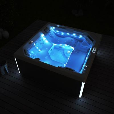 China Modern custom made balboa 6 inflatable lazy people hot tub hot tub outdoor spa with control system for sale