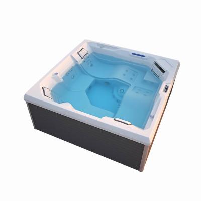 China Modern Hot Selling Outdoor Hot Tub Small Hot Tub Whirlpool Bath Spa 6 People Outdoor Hot Tub For Family Party for sale