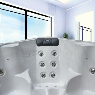 China European Standard Modern Indoor Whirlpool Hot Tubs, Two Person Jet Massage Bathtub With TV, Luxurious Corner Bathtub for sale