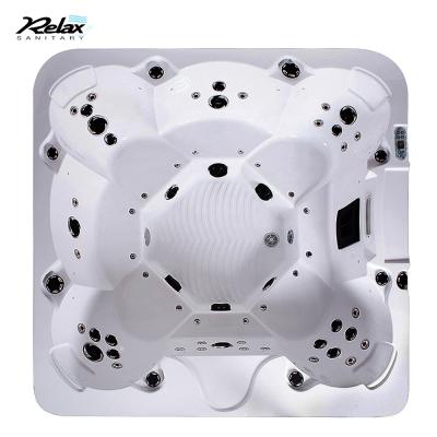 China Freestanding Hot Tub Spa 6 Seat Balboa Control Hot Tub Luxury Outdoor Spa Hot Sale Inflatable Hot Tub Cover Attic For Adult for sale