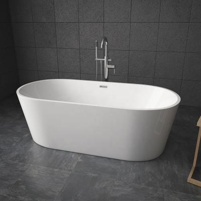 China Modern Small Oval Corner Bathtub Simple Design Glossy Acrylic Freestanding Bathtub for sale