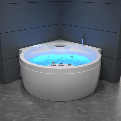 China Single Skirt Relax Small Jet Whirlpool Corner Bath Tub New Design Soak Tub for sale