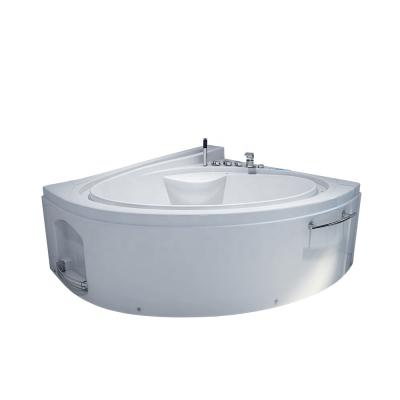 China Cheap Simple Hydraulic Freestanding Luxury Massage Bathtub Whirlpool Bathtub Acrylic Corner 2 Person Skirted Bathtubs for sale