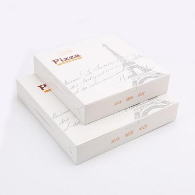 China Recyclable Plain Clay Coat Pizza Boxes White for sale