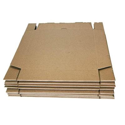 China Recyclable 9 Inch Kraft Corrugated Pizza Boxes Premium Cardboard Take Out Food Containers Packing Boxes Lock Corner Bakery Box for sale