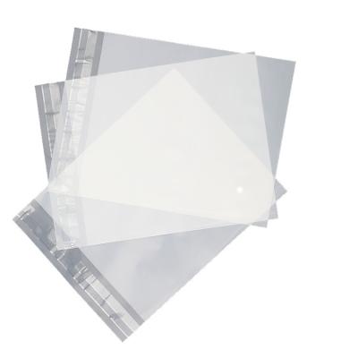 China Safety Self-Seal Self-Seal Adhesive Sealing Bag White Transparent Packaging Degradable PLA Plastic Bag for sale