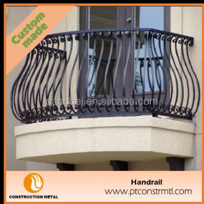 China Easily Assembled Stylish Exterior Vintage Wrought Iron Railing for sale