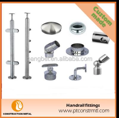 China Ourdoor or indoor stainless steel balustrade fitting for glass stairs/fence/balustrade/balcony/garden for sale