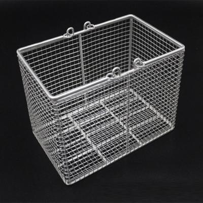 China energy & Mining SS304/316 Cleaning Parts Seal Industrial Metal Mesh Washing Basket Sieves Filter For Ultrasonic Cleaning Machine for sale