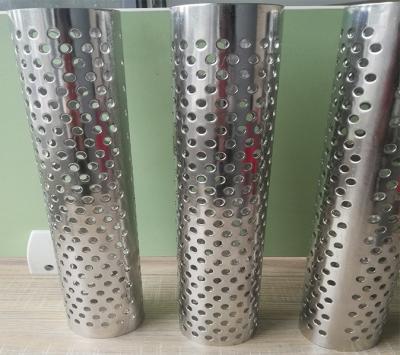 China Plain weave sus 304 steel liquid perforated filter pipe tube Y filter mesh for sale