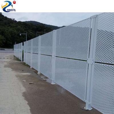 China Plain Weave Slotted Hole Aluminum Perforated Sheet Metal Sheet For Fencing Fences for sale