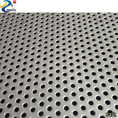 China Plain weave 1X2m thick perforated metal stainless steel mesh sheet screen supplier manufacturer of size 1mm round hole diameter 2 mm ss304 316 for sale