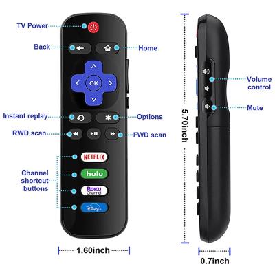 China Single Service JINCAN RC280 RC282 Replacement Remote Control For TCL Roku Smart LED TV Television With Buttons For Netflix Flange Hulu TV for sale