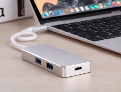 China Lenovo USB-C HUB SD/TF Card USB 3.1 Type C HUB To 4K  High Speed Type-C Universal Docking Station for sale