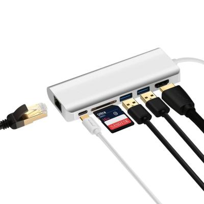 China USB Type C to  USB-C to  Adapter USB 3.1 Type-C to 3 in 1 Hub Adapter With USB3.0  Type-C Charging Adapter for sale