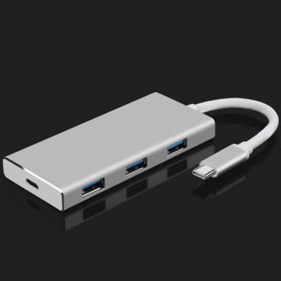 China USB-C Hub with Type C USB 3.0 Ports SD/TF Card Reader HD for MacBook for sale