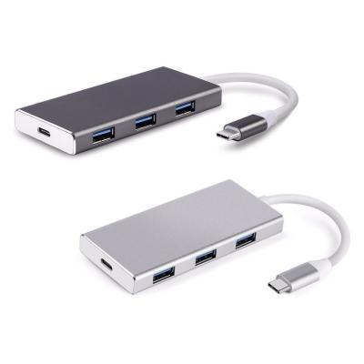 China USB-C Hub with Type C USB 3.0 Ports SD/TF Card Reader HD for MacBook for sale