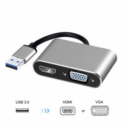 China USB 3.0 to  VGA Adapter,USB to VGA/ Adaptor,1080P Converter Support  VGA Sync Output,for Windows7/8/10 for sale